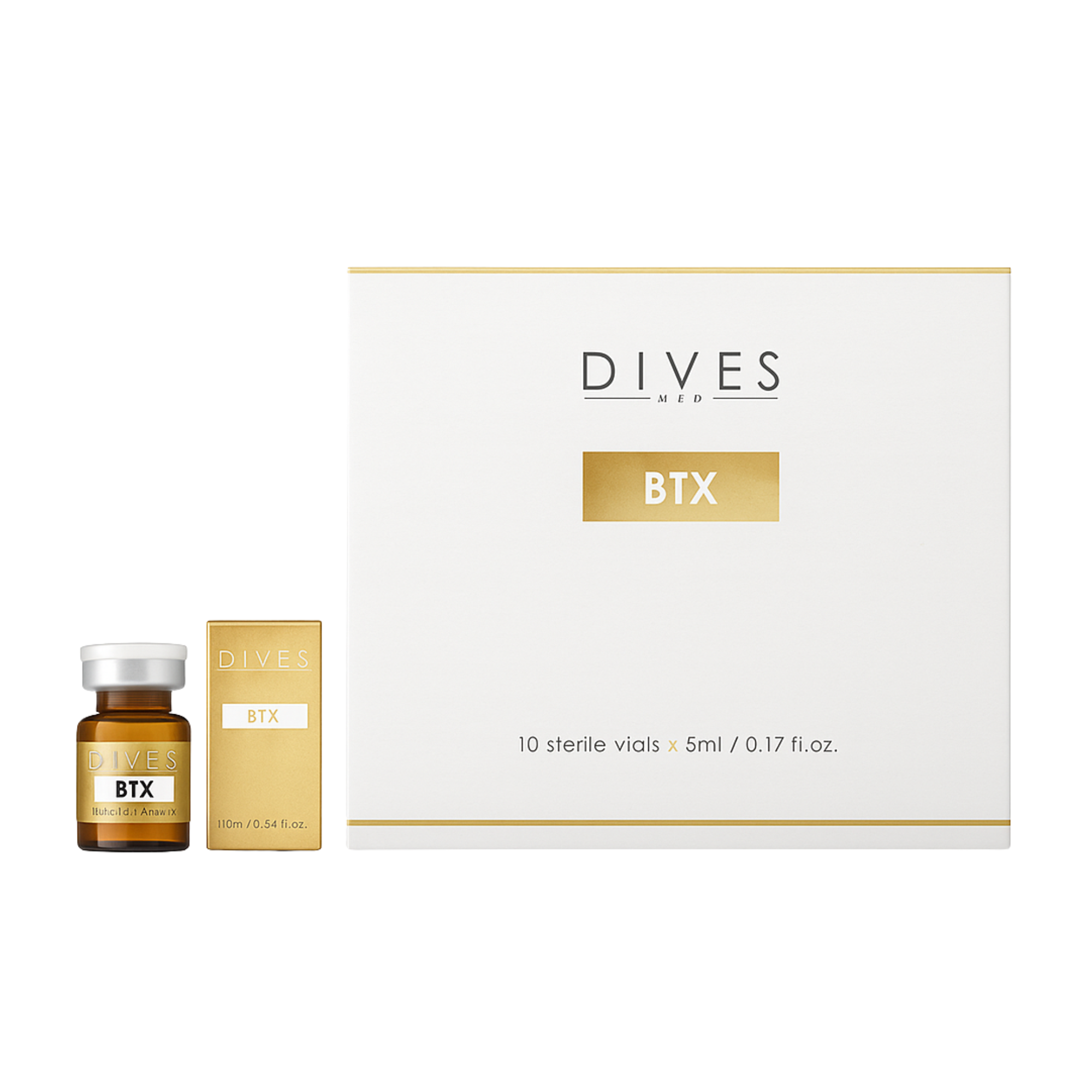 BTX Lifting Complex ampoule from DIVES Med – professional anti-wrinkle skin booster for lifting, firming, and reducing expression lines